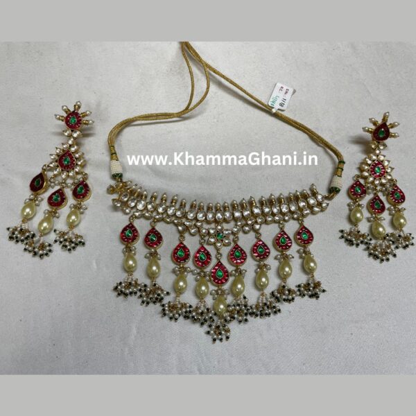 pachi kundan necklace